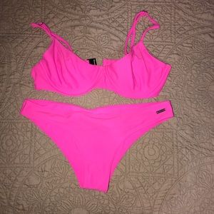 Hot pink Blackbough Bikini